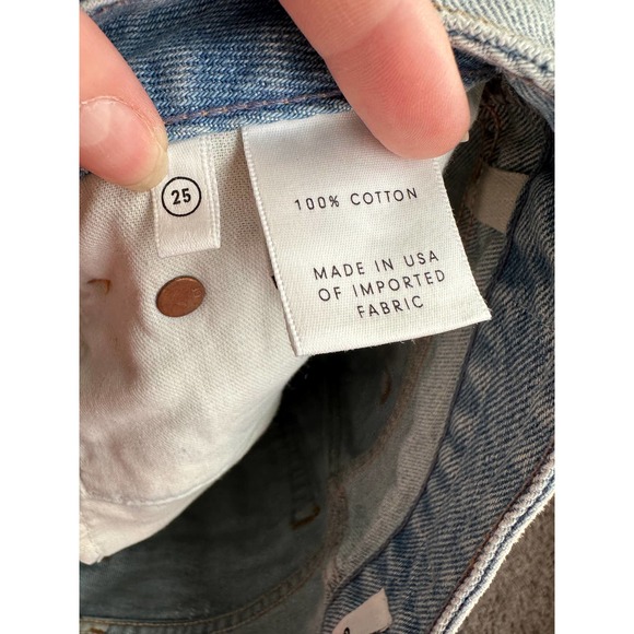 GRLFRND Rhoda high rise denim mini skirt, size 25 - Picture 13 of 15